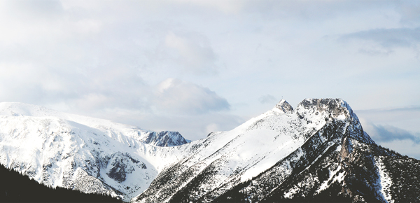 Snow-covered mountains - material things